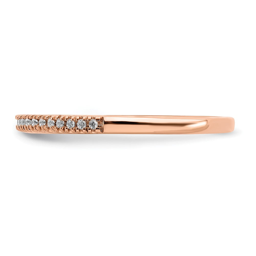 Pure Serenity 14K Roségold Ehering mit 0,07 ct. Laborgezüchtetem Diamant VS/SI+ G+