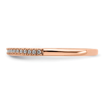 Pure Serenity 14K Roségold Ehering mit 0,07 ct. Laborgezüchtetem Diamant VS/SI+ G+
