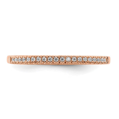 Pure Serenity 14K Roségold Ehering mit 0,07 ct. Laborgezüchtetem Diamant VS/SI+ G+