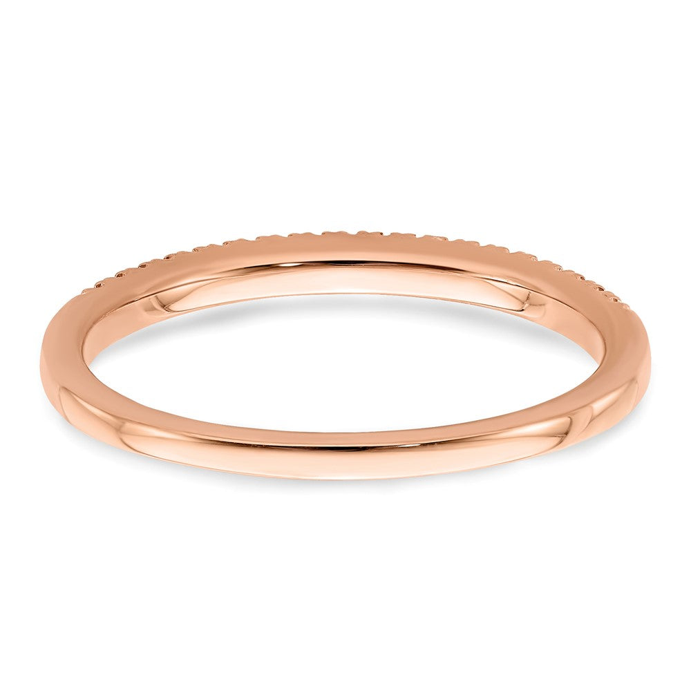 Pure Serenity 14K Roségold Ehering mit 0,07 ct. Laborgezüchtetem Diamant VS/SI+ G+