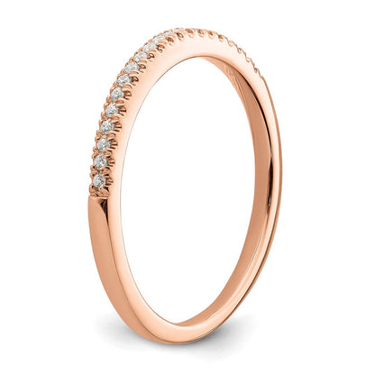 Pure Serenity 14K Roségold Ehering mit 0,07 ct. Laborgezüchtetem Diamant VS/SI+ G+
