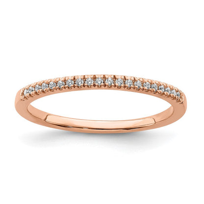Pure Serenity 14K Roségold Ehering mit 0,07 ct. Laborgezüchtetem Diamant VS/SI+ G+