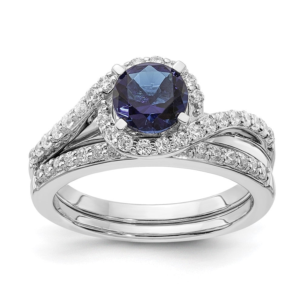 14K Weißgold Verlobungsring mit echtem Diamant-Halo-Semi-Mount