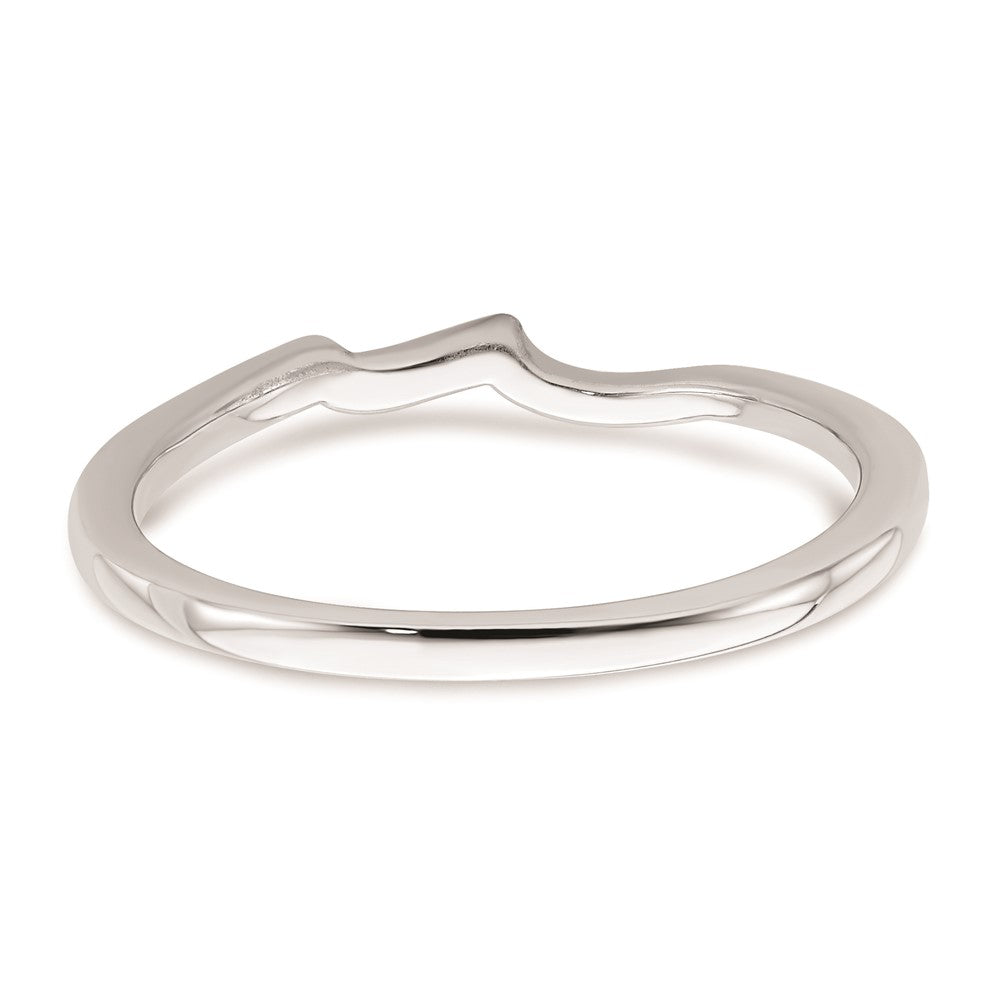 Konturring aus 14K Weißgold