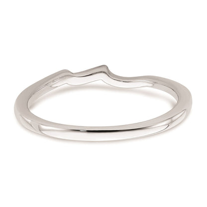 Konturring aus 14K Weißgold