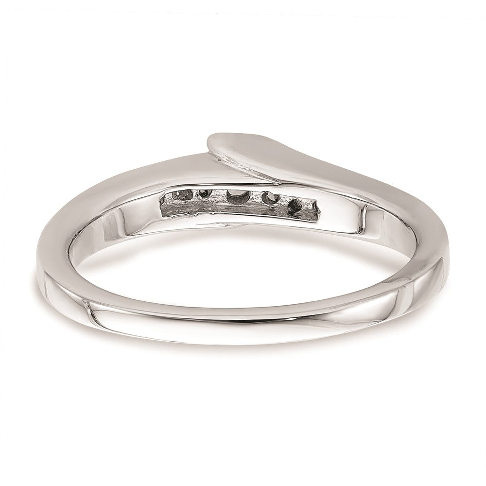 14K Weißgold Verlobungsring mit echten Diamanten