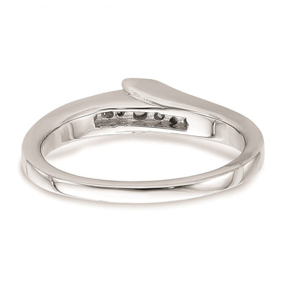 14K Weißgold Verlobungsring mit echten Diamanten