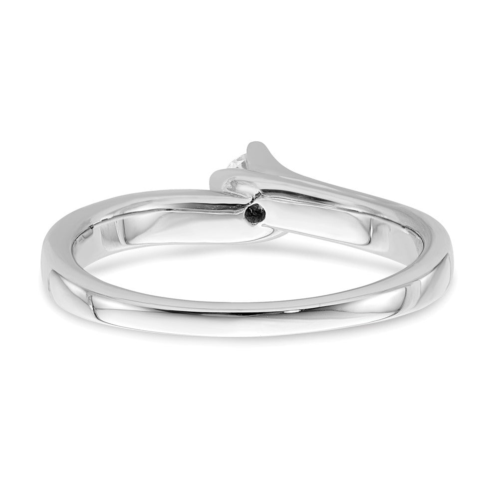 14K Weißgold Diamant-Verlobungsring
