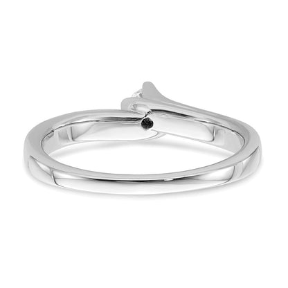 14K Weißgold Diamant-Verlobungsring
