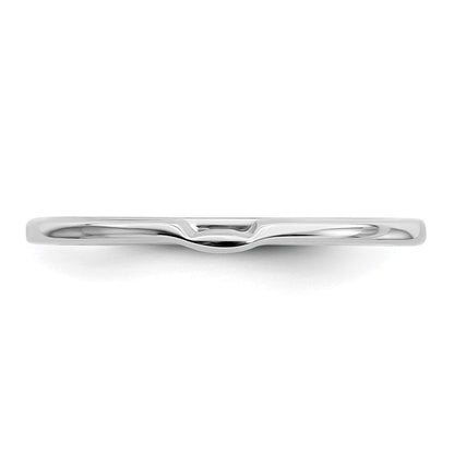 14K Weißgold Ehering mit echten Diamanten