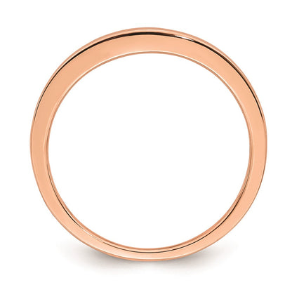 14K Roségold Konturring