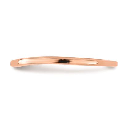 14K Roségold Konturring