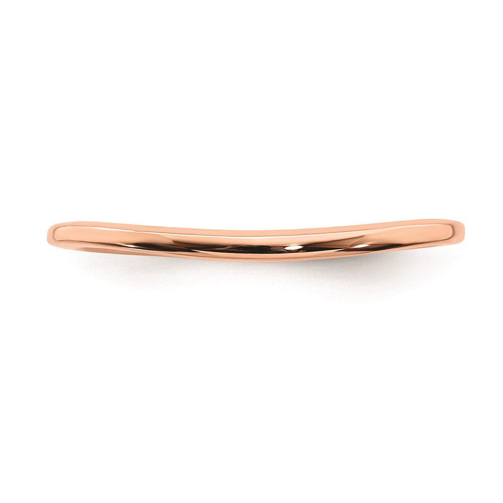14K Roségold Konturring