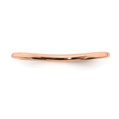 14K Roségold Konturring