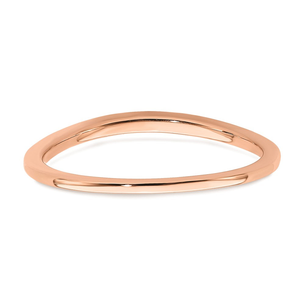 14K Roségold Konturring