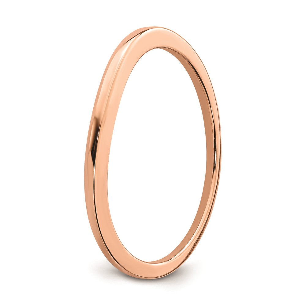 14K Roségold Konturring