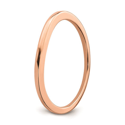14K Roségold Konturring