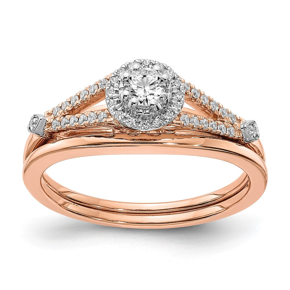 10K Roségold Hochzeit Set Use Rm6382b 0r & Rm6382e 036 0raa