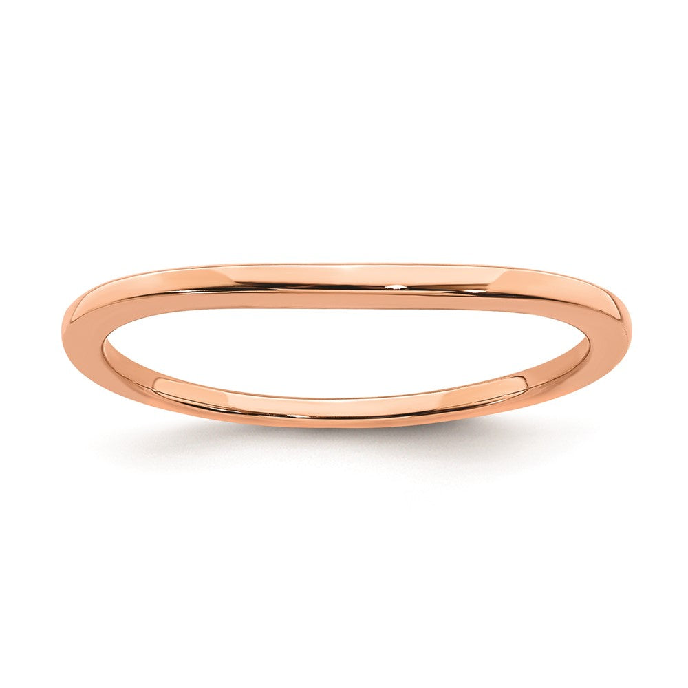 14K Roségold Konturring