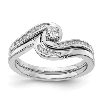 10K Weißgold Hochzeit Set Use Rm6383b 002 0waa & Rm6383e 018