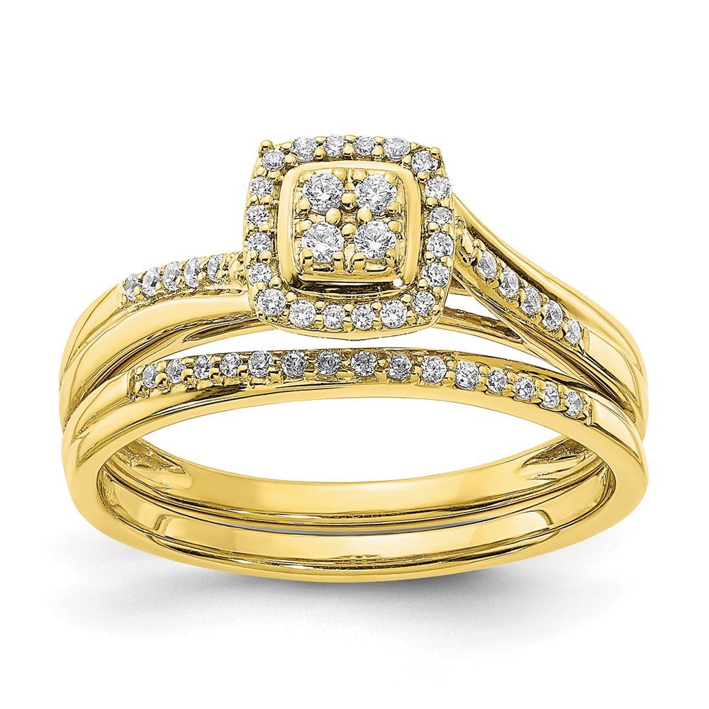10K Gelbgold Hochzeit Set Use Rm6386b 005 0yaa & Rm6386e 016