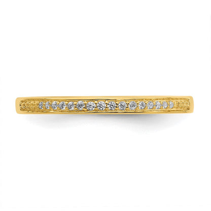 10K Gelbgold Ehering mit 0,067 ct. laborgezüchteten Diamanten VS/SI+ G+, komplett