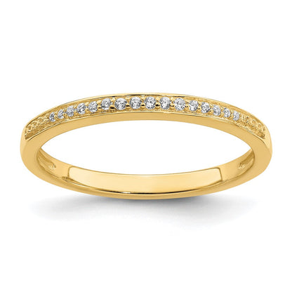 10K Gelbgold Ehering mit 0,067 ct. laborgezüchteten Diamanten VS/SI+ G+, komplett