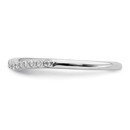 10K Weißgold Kompletter Ehering mit 0,10 ct. Laborgezüchteten Diamanten VS/SI+ G+