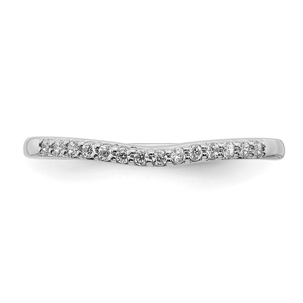 10K Weißgold Kompletter Ehering mit 0,10 ct. Laborgezüchteten Diamanten VS/SI+ G+