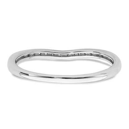 10K Weißgold Kompletter Ehering mit 0,10 ct. Laborgezüchteten Diamanten VS/SI+ G+