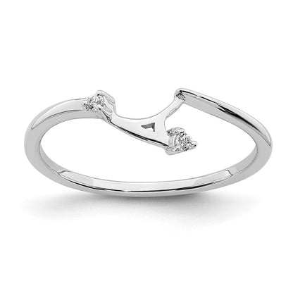 14K Weißgold Ring mit im Labor gezüchteten Diamanten, VS/SI+ G+, Fitted-Ring