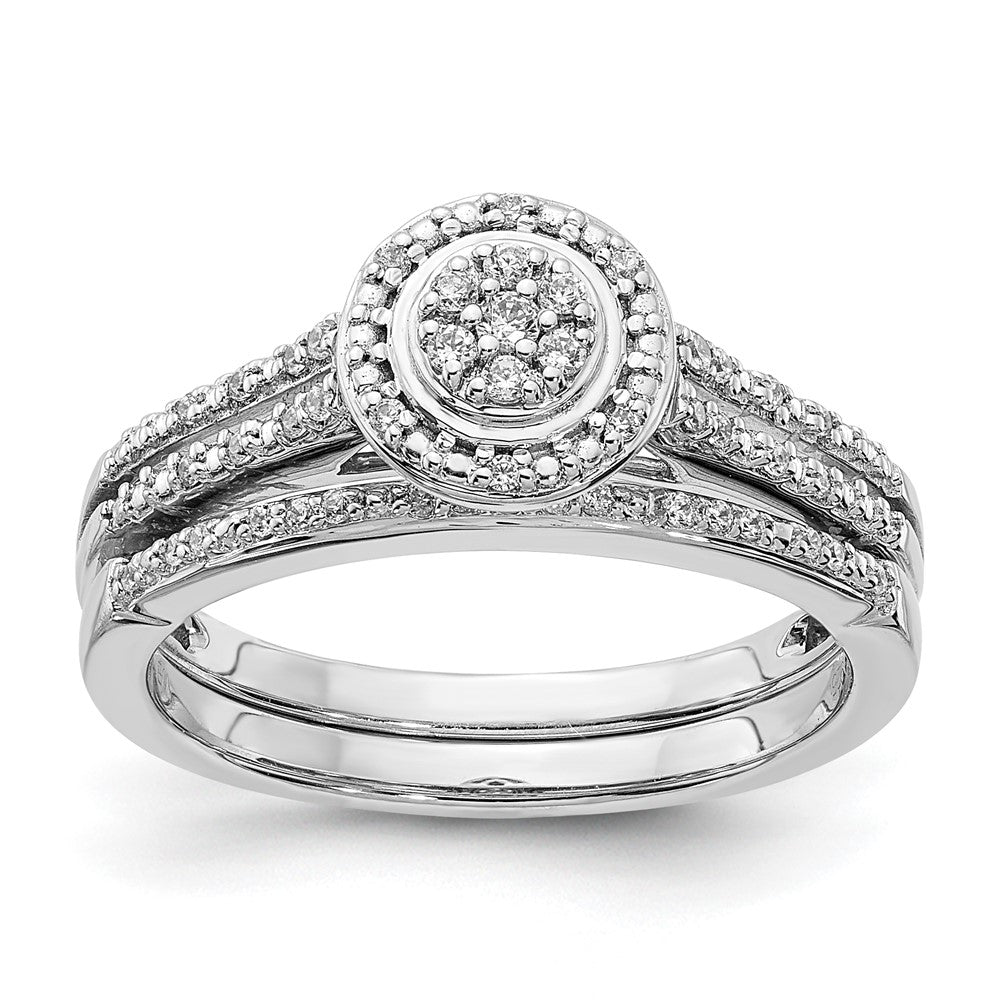 10K Weißgold Hochzeit Set Use Rm6393b 006 0waa & Rm6393e 016