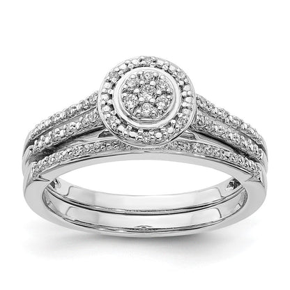 10K Weißgold Hochzeit Set Use Rm6393b 006 0waa & Rm6393e 016