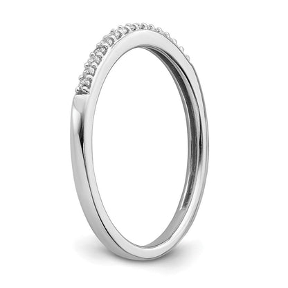 14K Weißgold Ring mit echten Diamanten