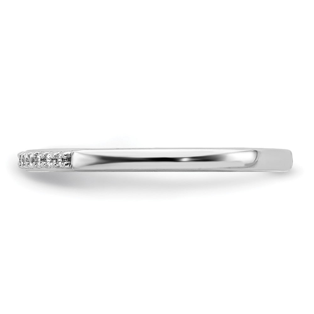 10K Weißgold Ehering mit 0,10 ct. laborgezüchtetem Diamant VS/SI+ G+