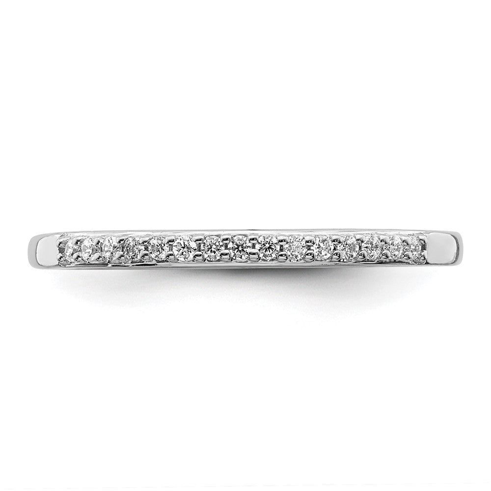 10K Weißgold Ehering mit 0,10 ct. laborgezüchtetem Diamant VS/SI+ G+