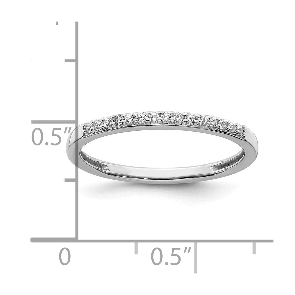 10K Weißgold Ehering mit 0,10 ct. laborgezüchtetem Diamant VS/SI+ G+