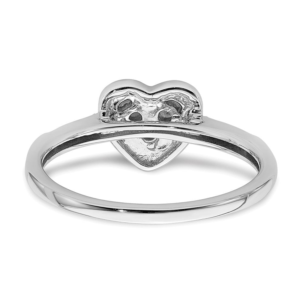 10K Weißgold Verlobungsring mit 0,25 ct. Laborgezüchteten Diamanten im Cluster-Design, VS/SI+ G+