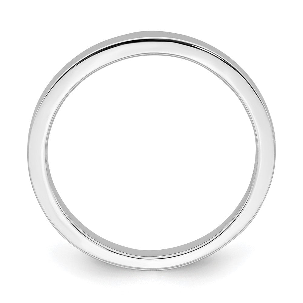 14K Weißgold Ring, konturiert