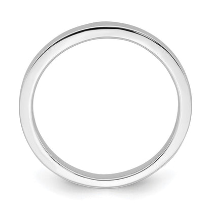 14K Weißgold Ring, konturiert