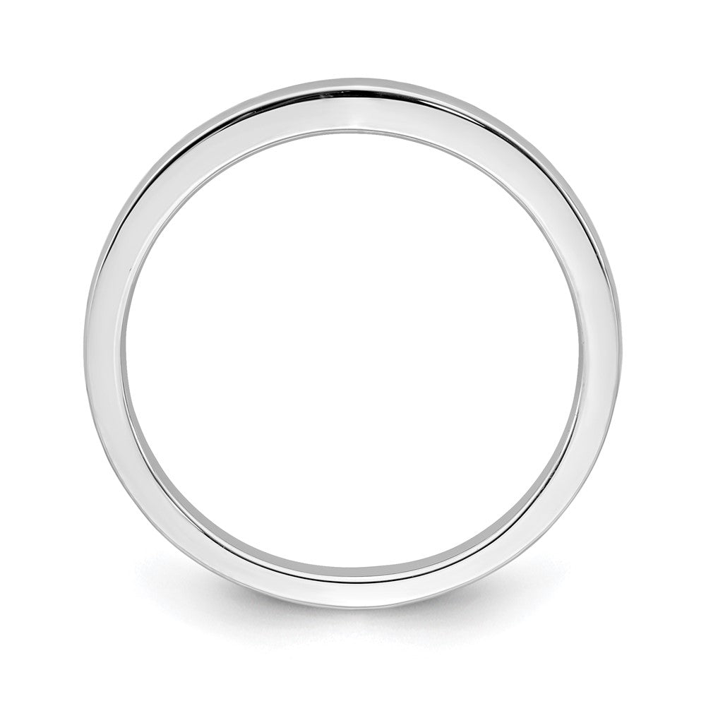 14K Weißgold Konturring