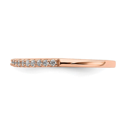 14K Roségold Ehering mit 0,2 ct. laborgezüchteten Diamanten, VS/SI+ G+
