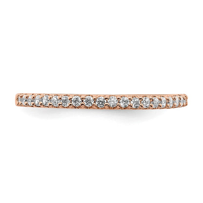 14K Roségold Ehering mit 0,2 ct. laborgezüchteten Diamanten, VS/SI+ G+