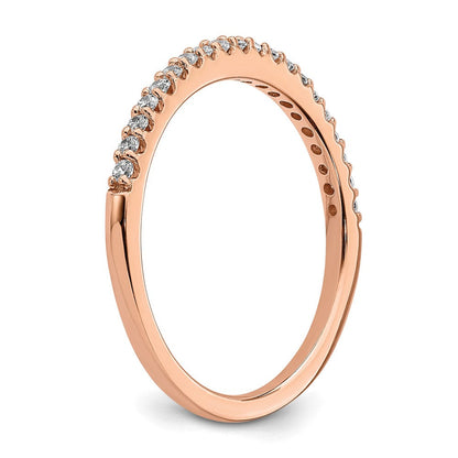 14K Roségold Ehering mit 0,2 ct. laborgezüchteten Diamanten, VS/SI+ G+