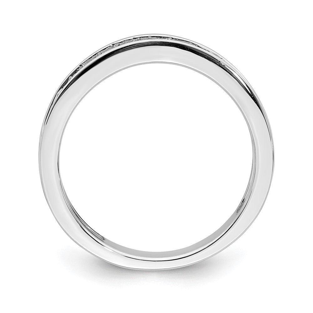 Ehering aus 14K Weißgold mit echten Diamanten
