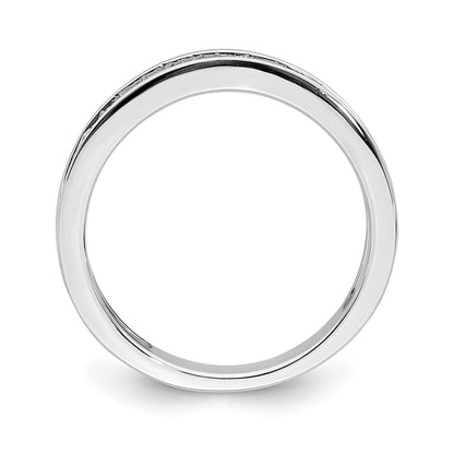 Ehering aus 14K Weißgold mit echten Diamanten