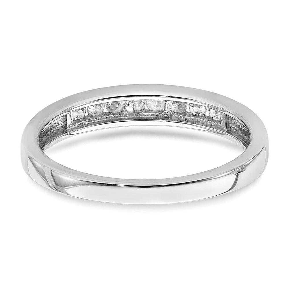 14K Weißgold Ring mit echten Diamanten