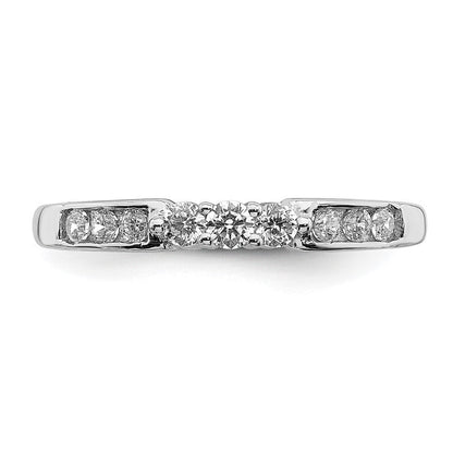 14K Weißgold Ring mit echten Diamanten