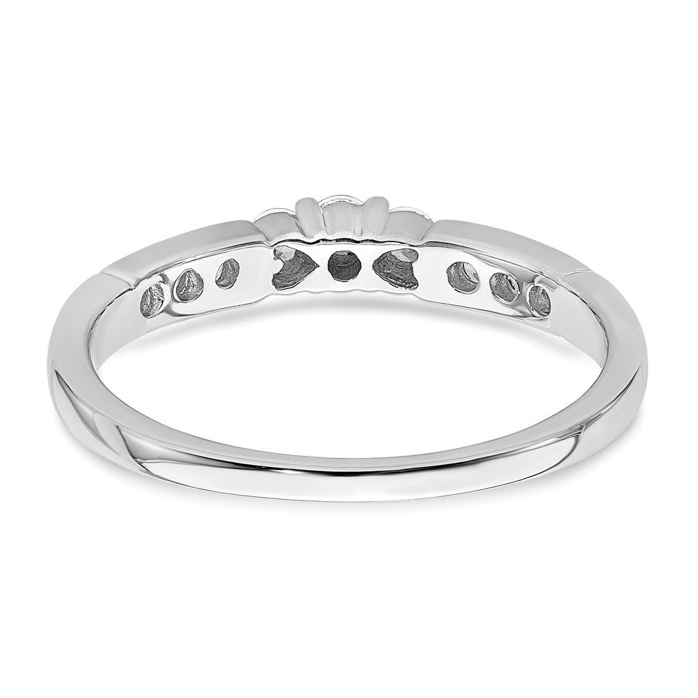 14K Weißgold Ring mit echten Diamanten