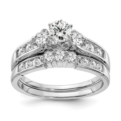 14K Weißgold 0,625 ct. Labor-gezüchteter Diamant VS/SI+ G+ Rund Verlobungsring